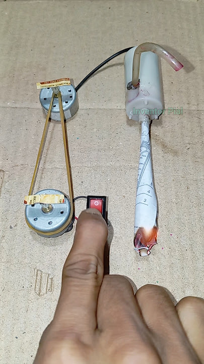 How to run smoke producers machine with dc motor