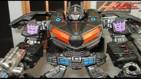Custom NEMESIS PRIME transformers war for cybertron review by Hunter Knight customs