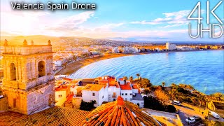 Valencia Spain in 4K UHD Drone
