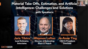 2023 DataSeer Webinar: Material Take Offs, Estimation and AI