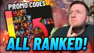 Famous Ranking EVERY New Player Promo Code! What’s the BEST Starter Option? - Raid Shadow Legends Net Worth