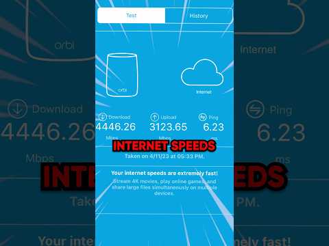 The worlds fastest Internet speed!