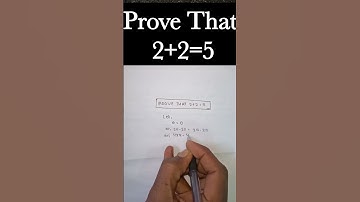 Prove That 2+2=5 #shorts #youtubeshorts #trending #maths #viralshort