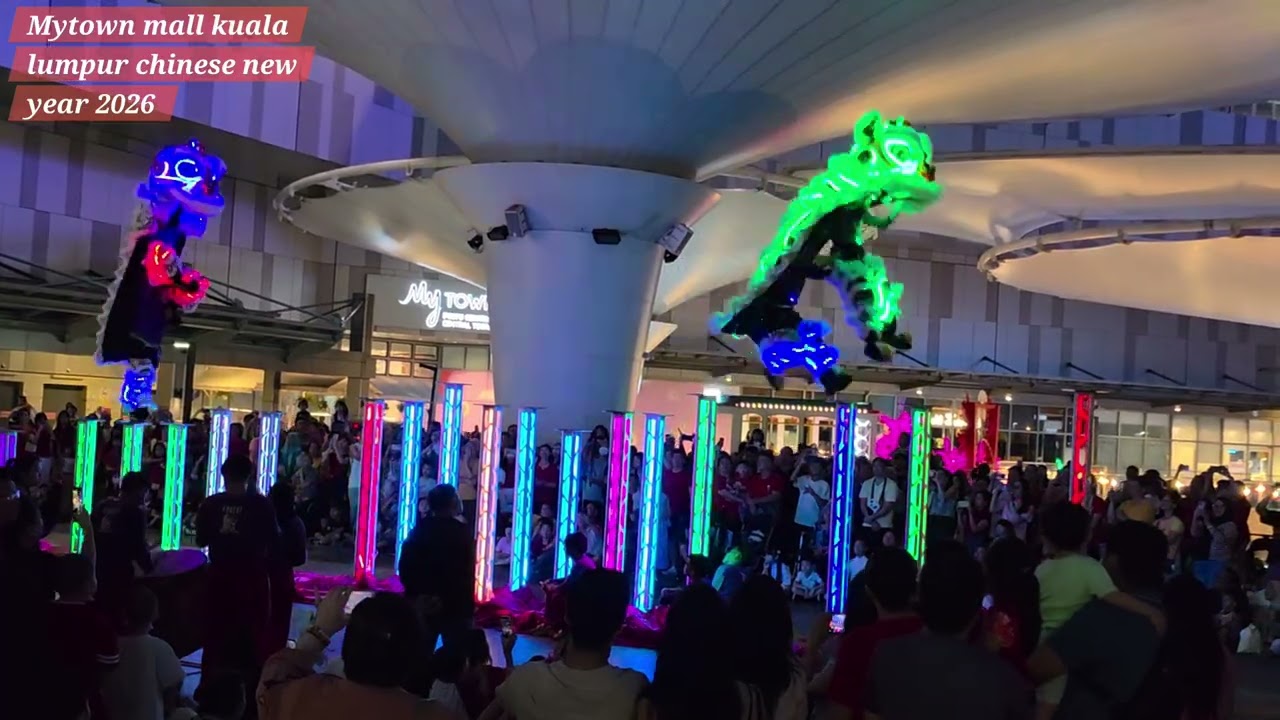 Amazing Lion dance chinese new year 2026 at Mytown mall kuala lumpur #kualalumpur #liondance 
