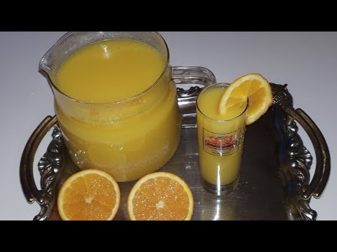 عصير-و-مركز-برتقال(نقاوس)وصفات-رمضان-كريم-jus-d'orange-maison