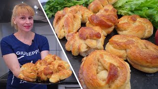 Булочки как ПУХ с сахаром и корицей! Мастер класс на тесто и 9 видов булочек! Булочки как ПУХ с сахаром и корицей! Мастер класс на тесто и 9 видов булочек!
