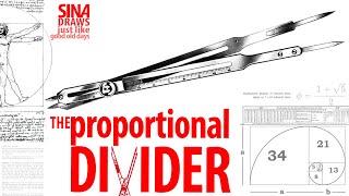 The Proportional Divider, a must-know unknown. dividing a circle . sacred geometry, golden ratio