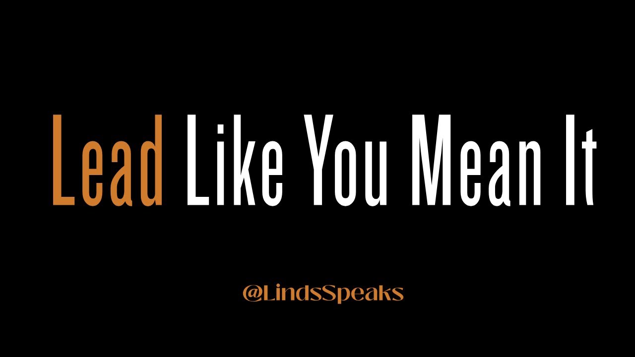 Virtual Keynote Example: Lead Like You Mean It - YouTube