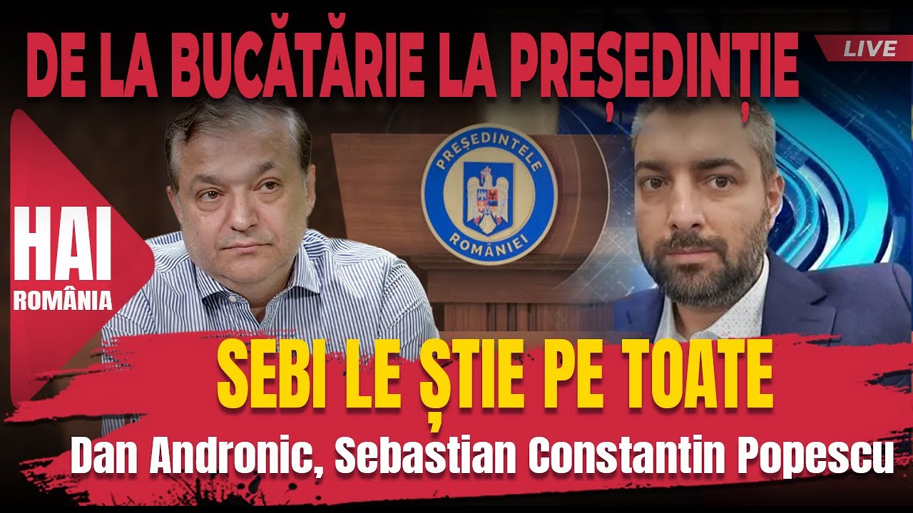 Sebi le știe pe toate. De la bucătărie la președinție