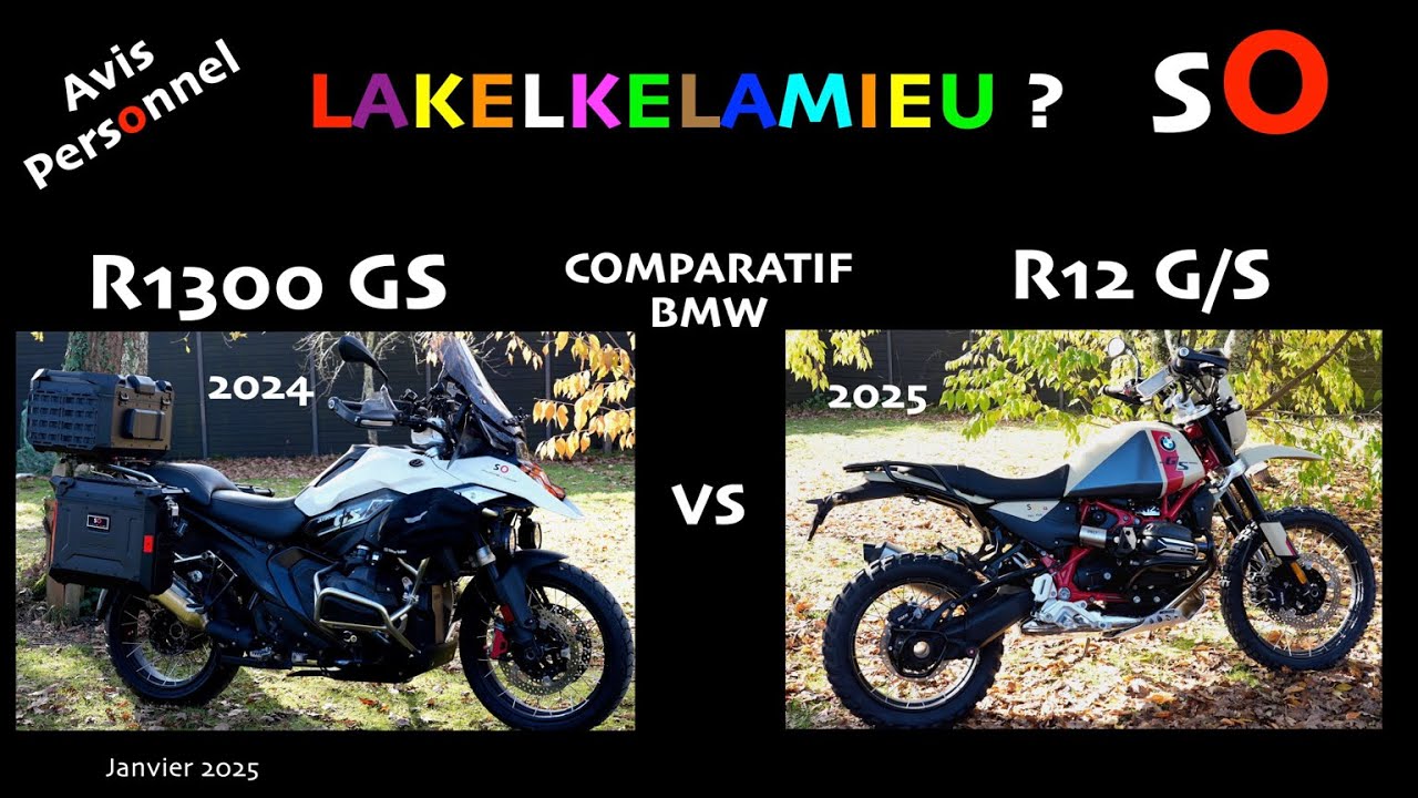 S O - BMW Comparatif GS R12/R1300 - janvier 2026
