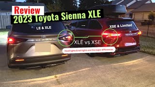 2023 Toyota Sienna Review Good and Bad Things  Best Toyota Sienna Review XLE & XSE side by side