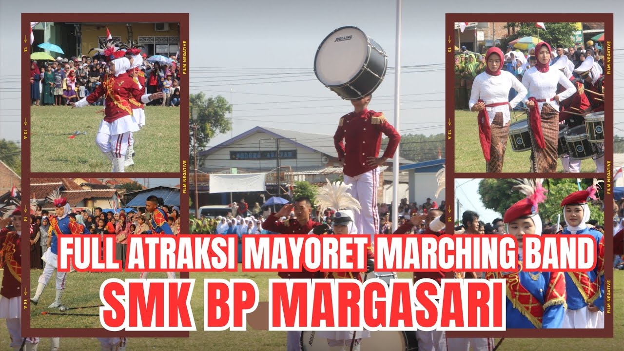 KEREEN..!!! FULL ATRAKSI DAN PENAMPILAN MARCHING BAND SMK BHAPAMA DI UPC HUT RI KE 80 KEC. MARGASARI