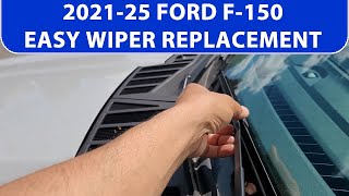 How To Remove/Replace 2021-25 Ford F-150 Windshield Wipers. Super Easy. Ford F150 Windshield Wipers
