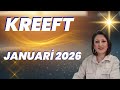Horoscoop voor Kreeft in januari 2026 | Lotbepalende Volle Maan &amp; Nieuw Tijdperk in Relaties