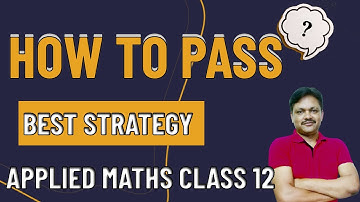 HOW TO PASS | Best strategy | Applied mathematics Class 12 | Gaur Classes