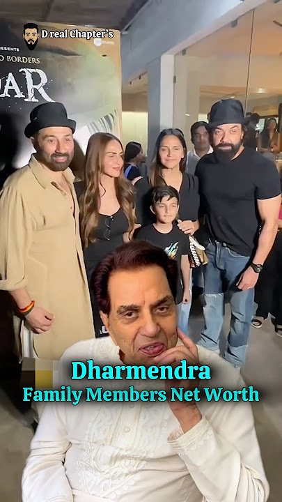 Dharmendra Deol Family Net Worth #bollywood #dharmendra #bobbydeol #sunnydeol #hemamalini #eshadeol