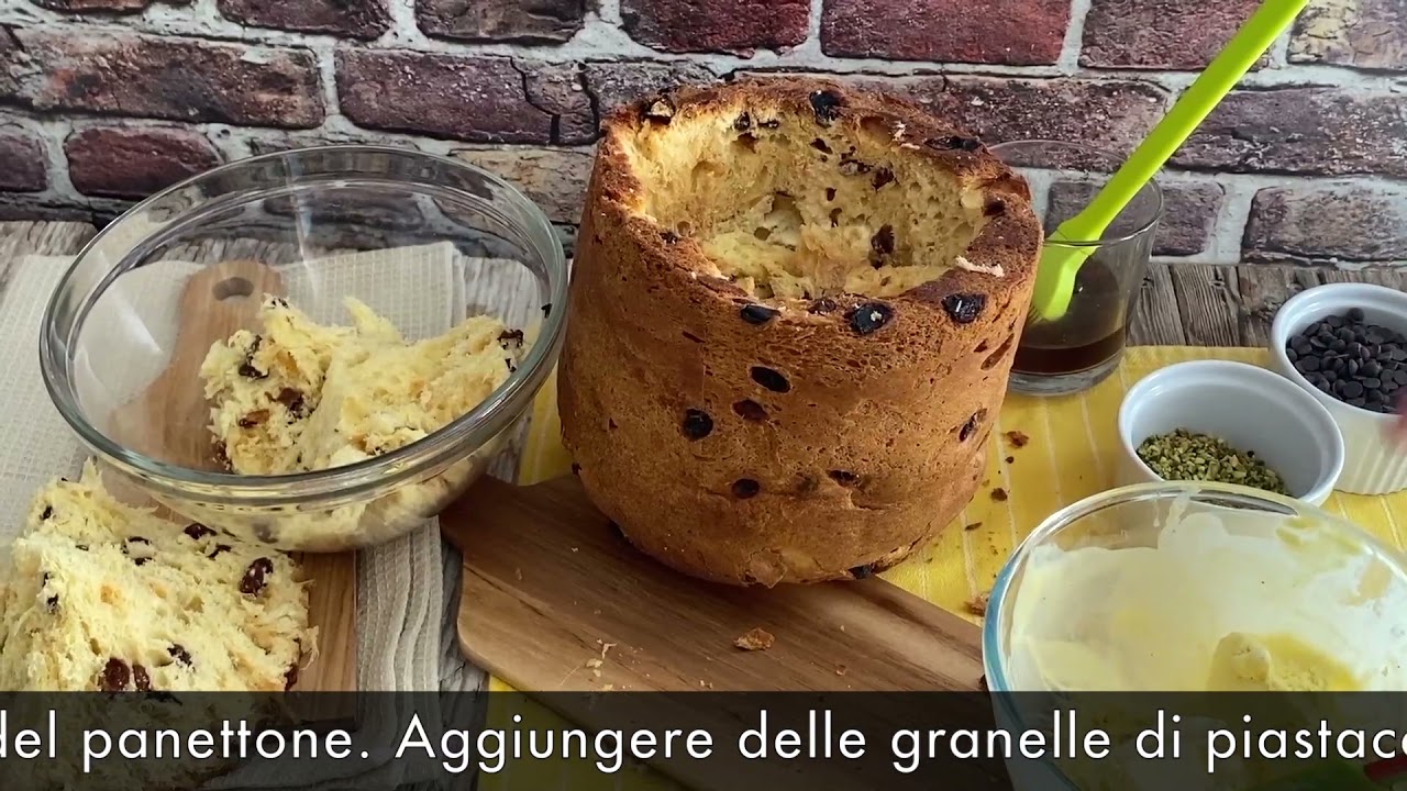 Panettone ripieno di gelato