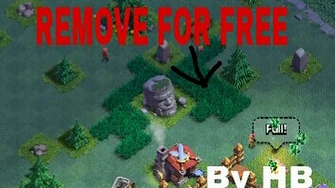 HOW REMOVE OBSTACLES IN BUILDER BASE (COC) FOR FREE BY HB 100%working