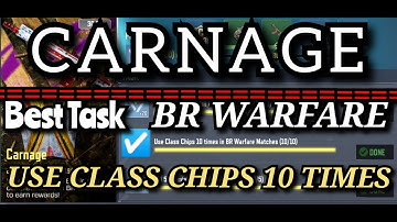 Use Class  Chips 10 times in BR Warfare Matches | Task Complete || Call Of Duty Mobile ||