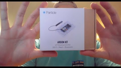 Particle Argon Unboxing, Setup, and Connection to Cloud