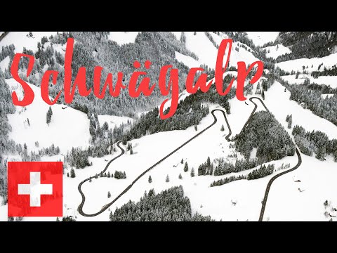 die SCHWäGALP im Winter von oben [4K|60fps]