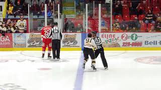LNAH : 4 fights to start the game, Laval vs Saint-Georges, Dec 14th 2019