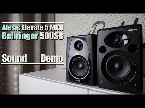Alesis Elevate 5 MKII vs Behringer Studio 50USB  ||  Sound Demo w/ Bass Test