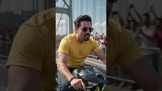 I'm on a heavy sport bike jump stunt 🏍️#ai #short #entertainment