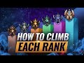 HOW TO CLIMB EACH RANK & ESCAPE YOUR ELO - League of Legends Season 10