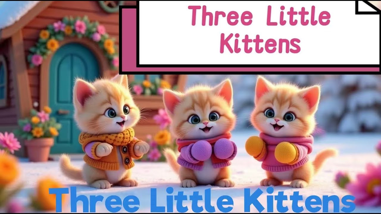 Three Little Kittens | | Nursery rhymes & kids Songs | @Brainy_Scholars ...