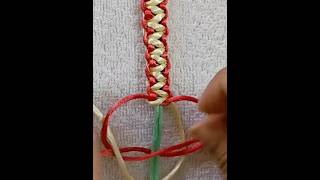 DIY macrame friendship bracelet knot 🪢 so easy !#diy #macrame #bracelet #handmade #trend #sorts