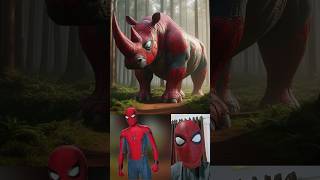 Superheroes but rhinoceros 💥 Marvel & DC-All Characters #marvel #avengers#shorts