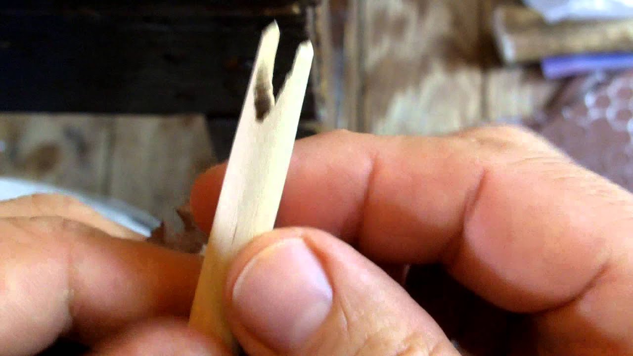 379 - Flintknapping Red Ceramic Tile 6/8 Hafting Notch