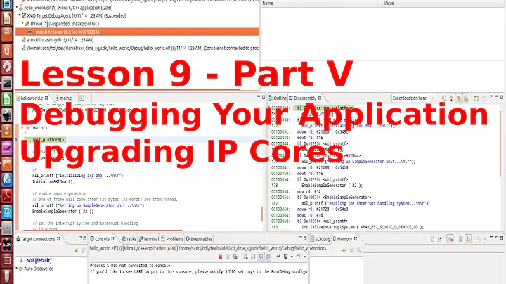 ZYNQ Training - Session 09 part V - Debugging software using Xilinx SDK