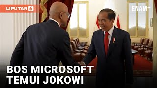 Jajaki Investasi, CEO Microsoft Satya Nadella Temui Presiden Jokowi | Liputan6 screenshot 1