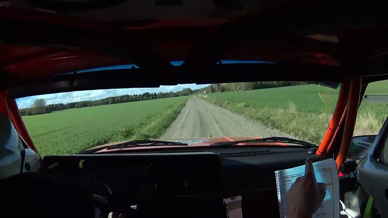 Rally Uppland ss6 2025 Henka Gustavsson Volvo 240 App K