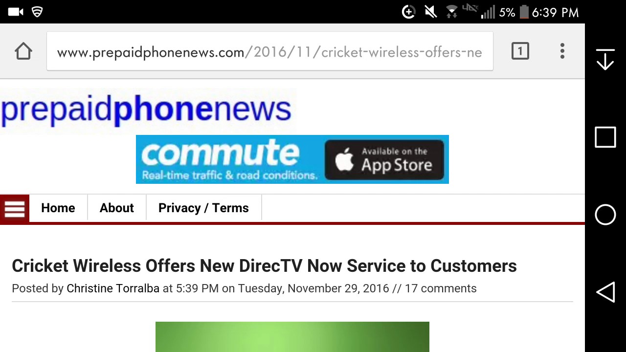Cricket Wireless Now Offering DirecTV Now Service to Its Customers