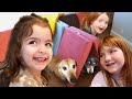 DOGS FiRST ViSiT to the HOUSE!! Olive &amp; Koopa backyard tour Adley &amp; Niko play Rainbow Ghosts on UEFN