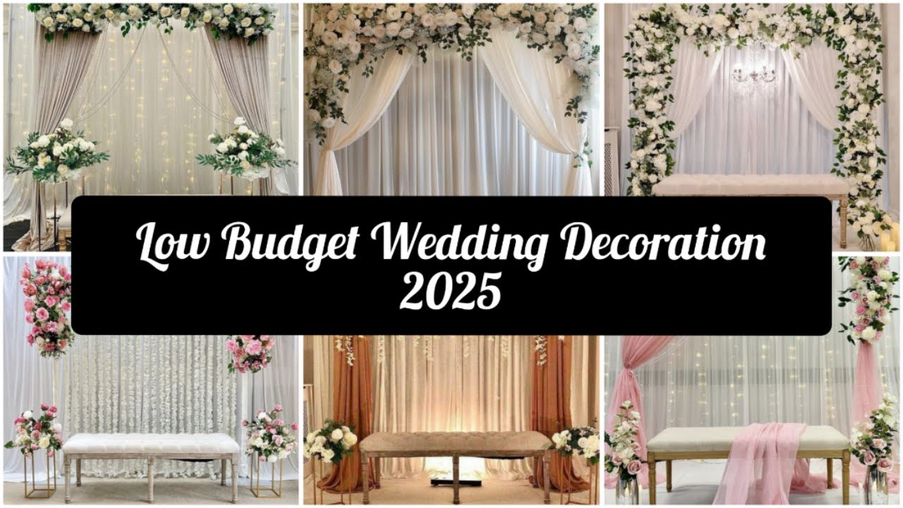 Low Budget Wedding Stage Decoration Ideas 2025/Stage Decor For nikah/Engagement stage decor