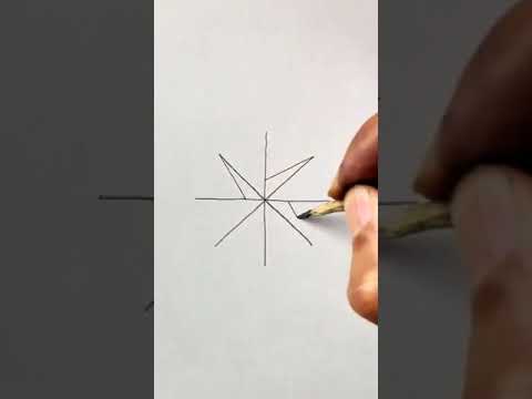 أسهل طريقة لرسم نجمة ثلاثية الأبعاد