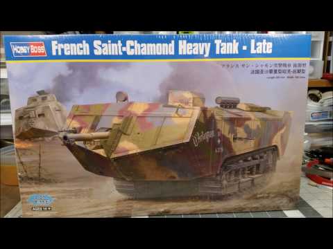 HobbyBoss French Saint-Chamond Heavy Tank - Late, Reveal