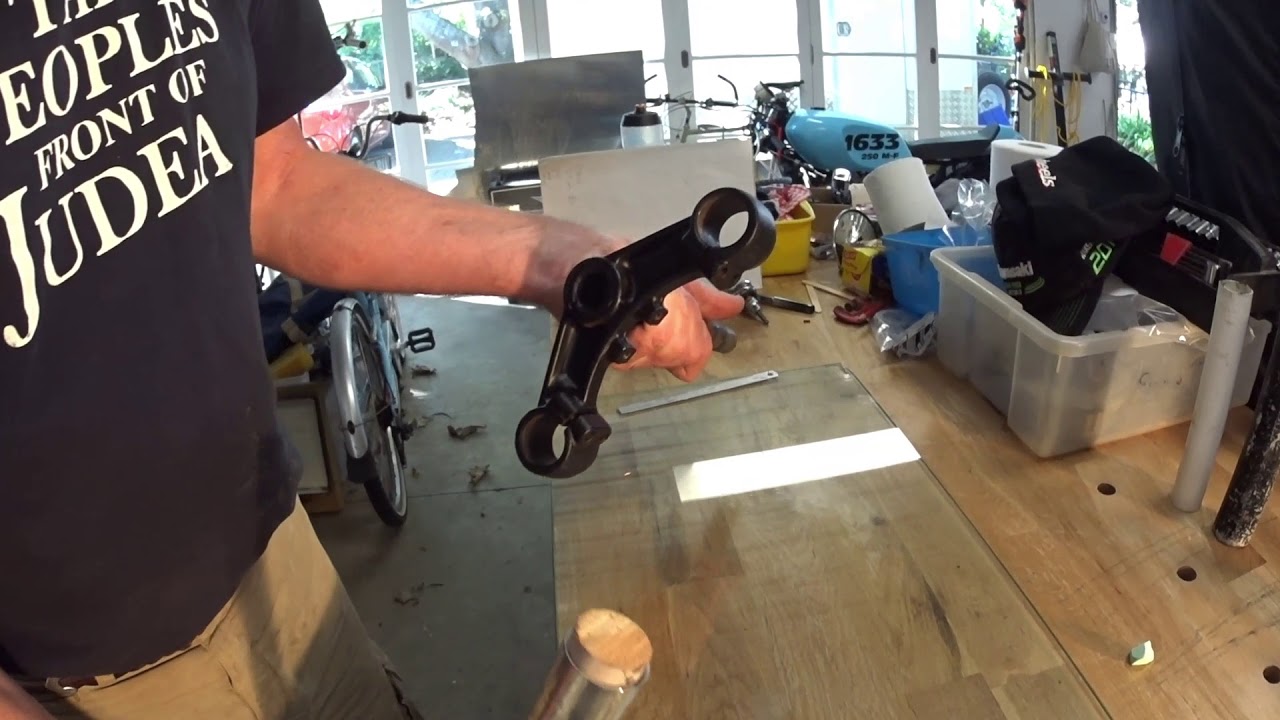 Straightening a Motorcycle Triple Clamp YouTube