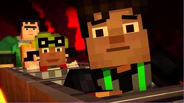 MINECRAFT STORY MODE - EP 1 {part 3} THE FUCKING NETHER