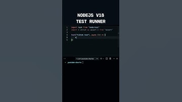 You may not need Jest anymore! - NodeJS now has a native test runner!