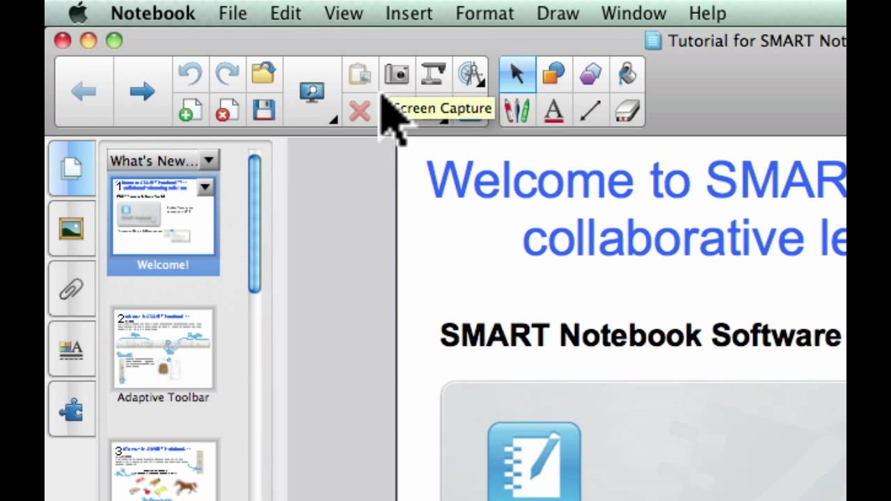 SMART Notebook 11 Overview of Layout 