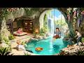 A Cozy Life Inside a Mountain Cave On Sunny Days I Ghibli Silent Days | Ghibli-Style Video