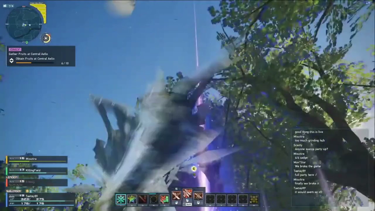 PSO2 NGS:  When you farm for too long(PSE Bug)