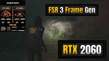 FSR 3 Frame Gen Mod On RTX 2060 With Alan Wake 2 | Alan Wake 2 FSR 3