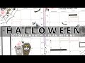 OCTOBER MONTHLY PLAN WITH ME | HALLOWEEN FLORALS, SPIDERS & BATS