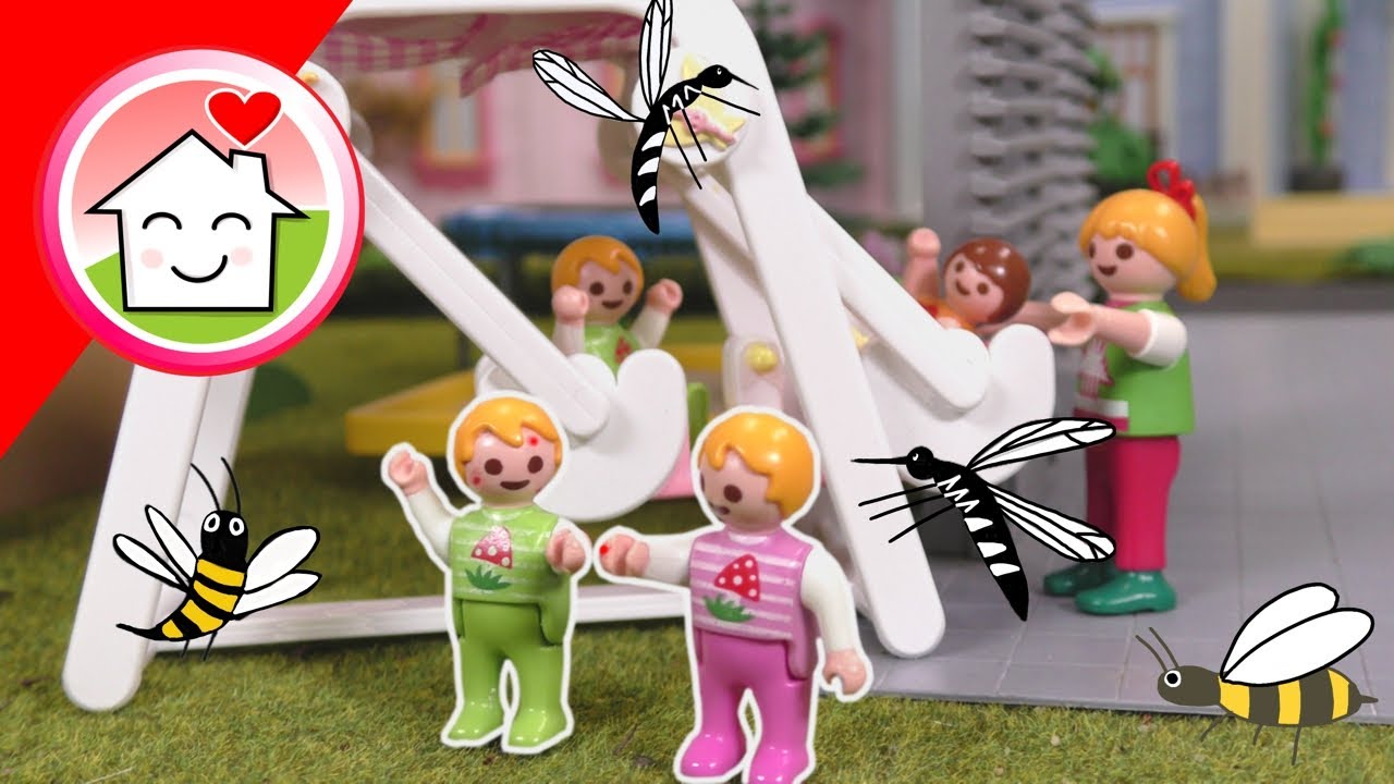Playmobil Familie Hauser - Mücken Wespen Bienenstiche - Geschichten mit Anna und Lena